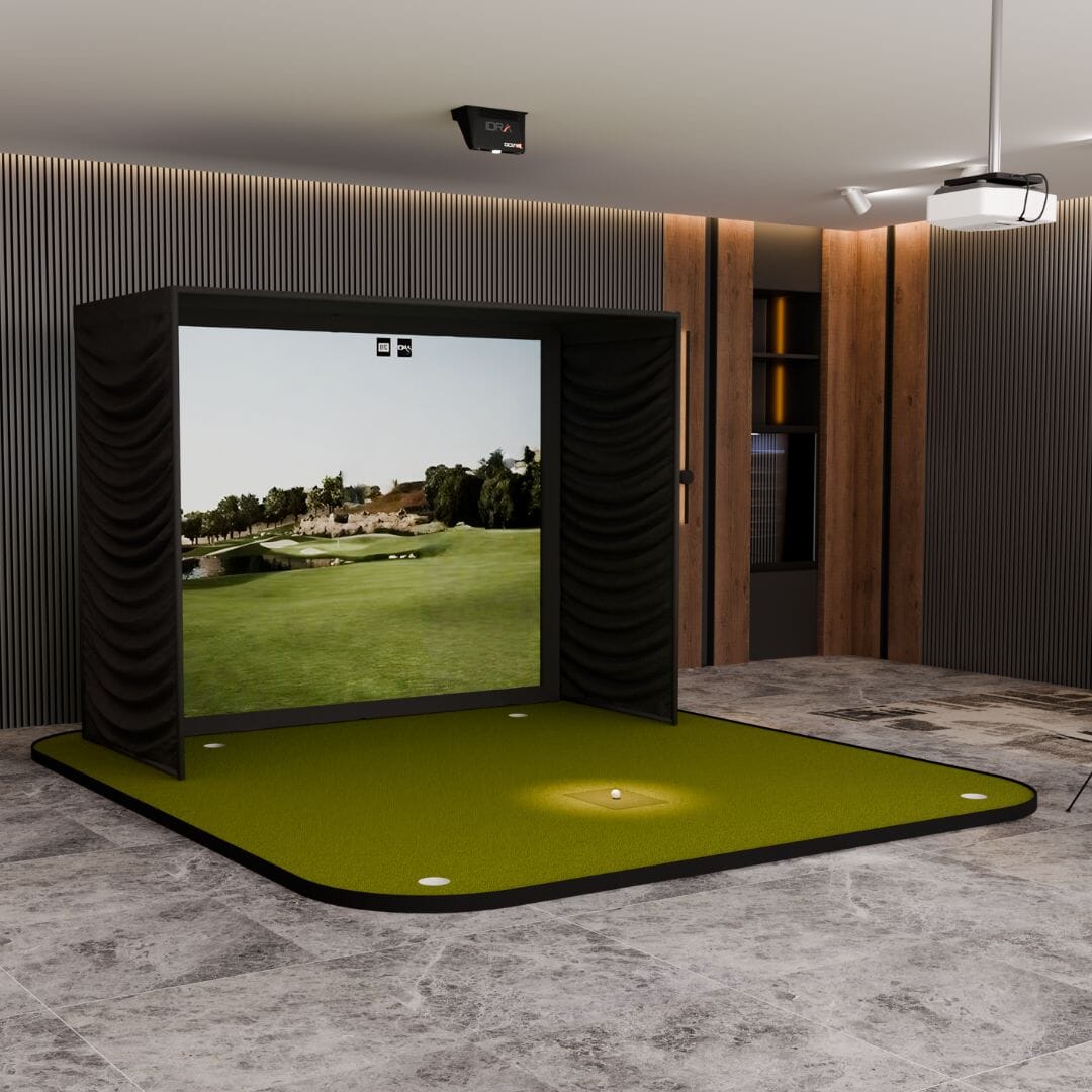 Shop Indoor Golf GolfIn IDRA II SIG10 Golf Simulator Package