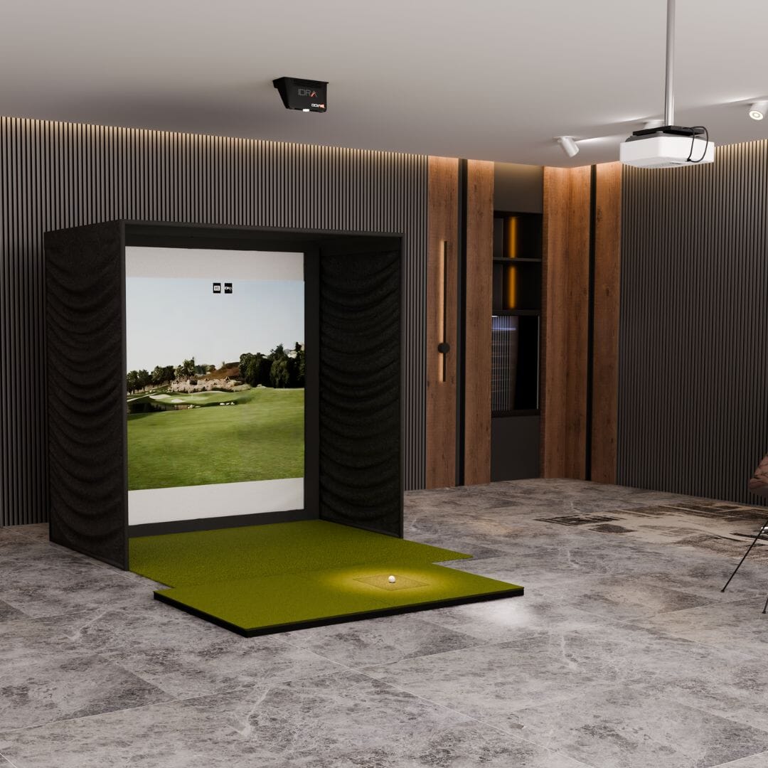 Shop Indoor Golf GolfIn IDRA II SIG8 Golf Simulator Package