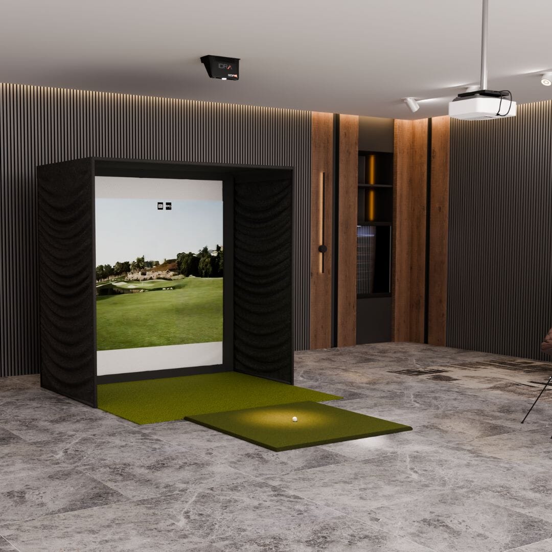 Shop Indoor Golf GolfIn IDRA II SIG8 Golf Simulator Package