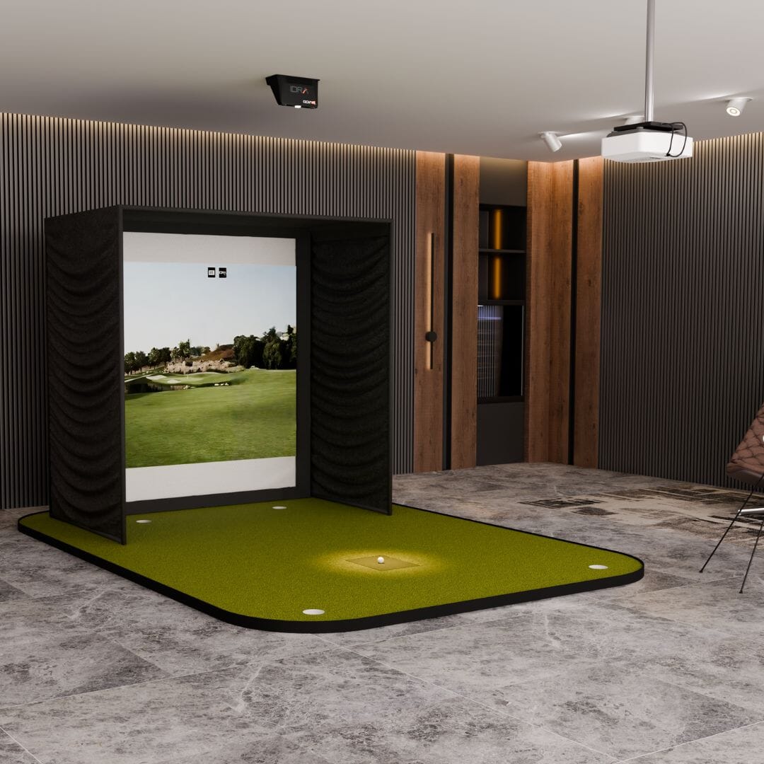 Shop Indoor Golf GolfIn IDRA II SIG8 Golf Simulator Package