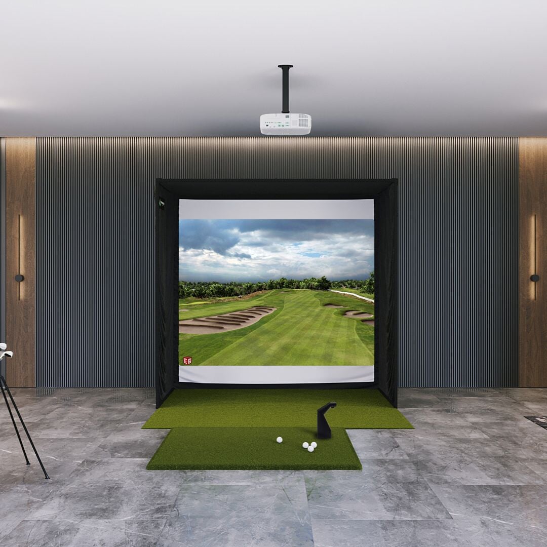 Shop Indoor Golf TruGolf Launch Box SIG8 Golf Simulator Package