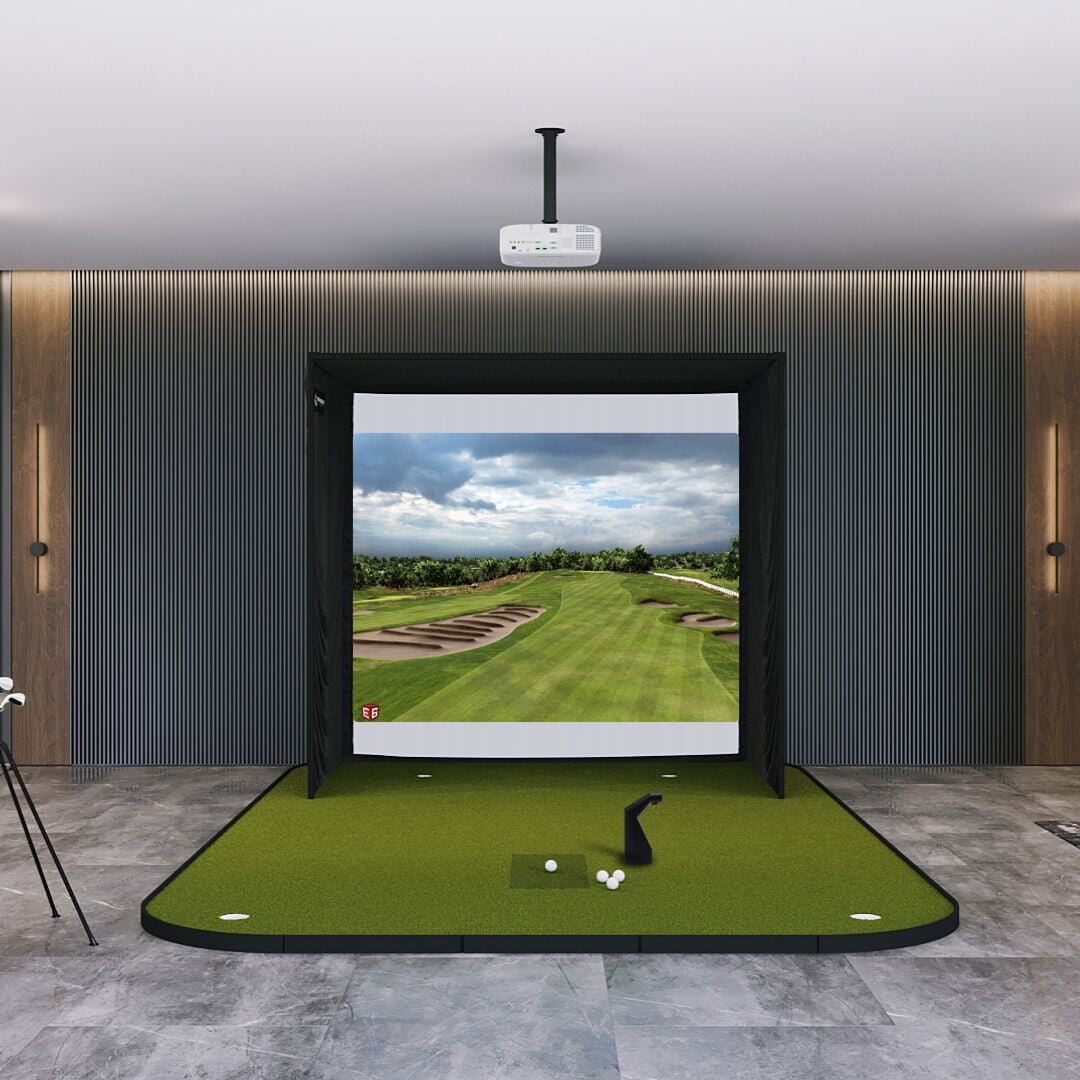 Shop Indoor Golf TruGolf Launch Box SIG8 Golf Simulator Package