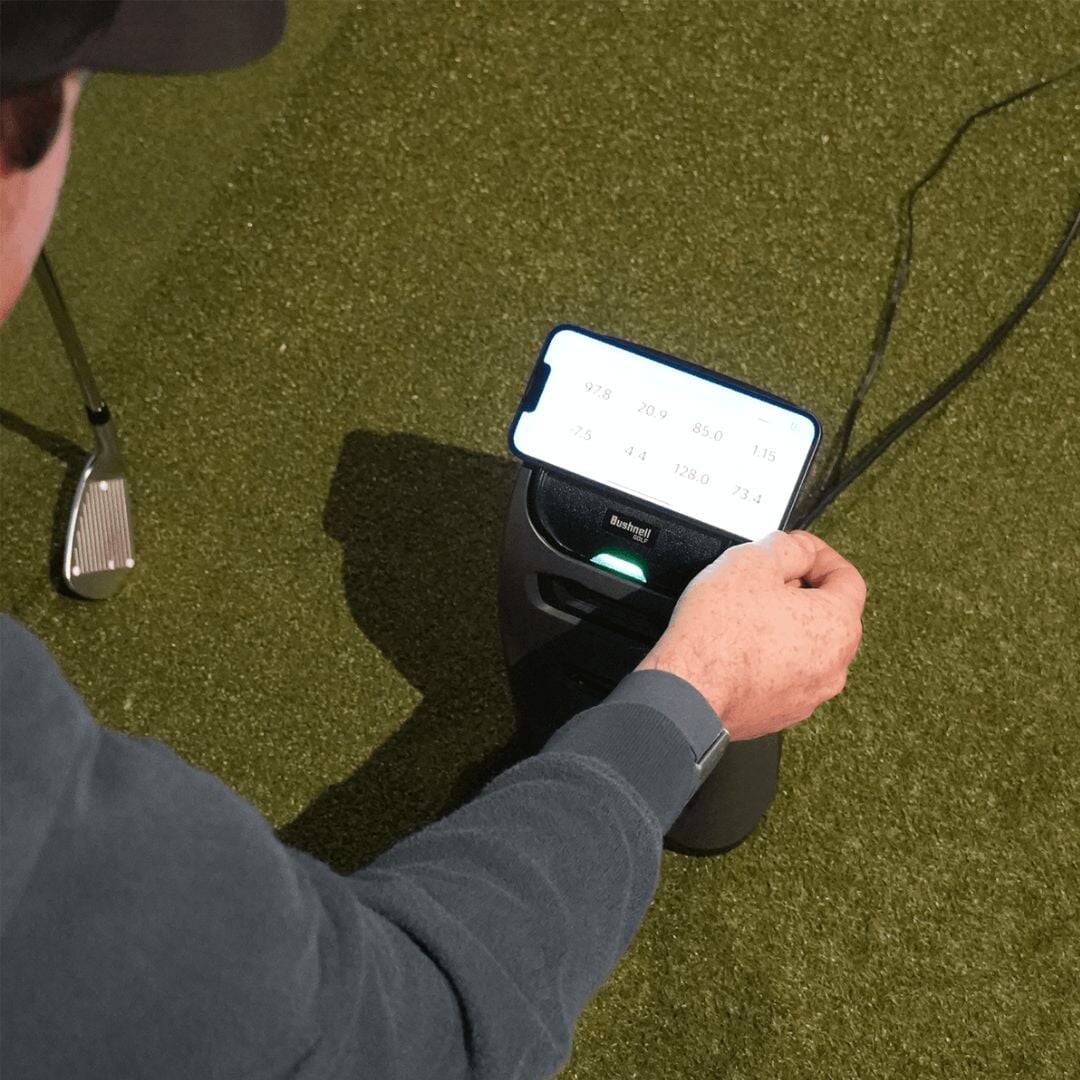 Shop Indoor Golf Bushnell Launch Pro i SIG8 Golf Simulator Package