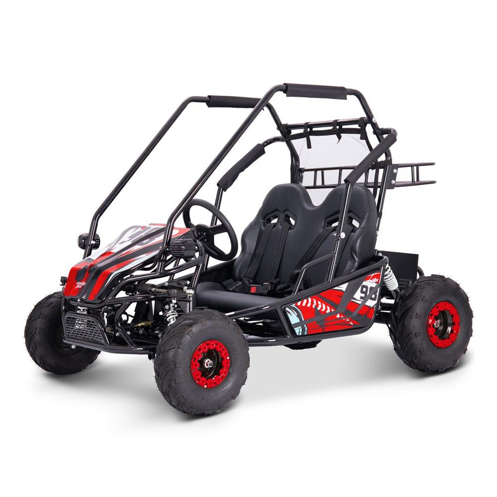 MotoTec Mud Monster XL Red 60V/20AH Electric Full Suspension Go Kart, 2000W (SAK96351)