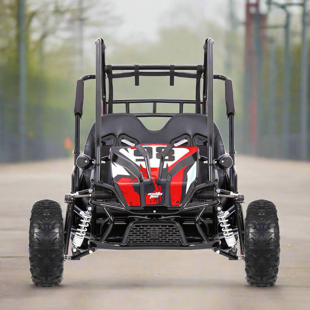 MotoTec Mud Monster XL Red 60V/20AH Electric Full Suspension Go Kart, 2000W (SAK96351)