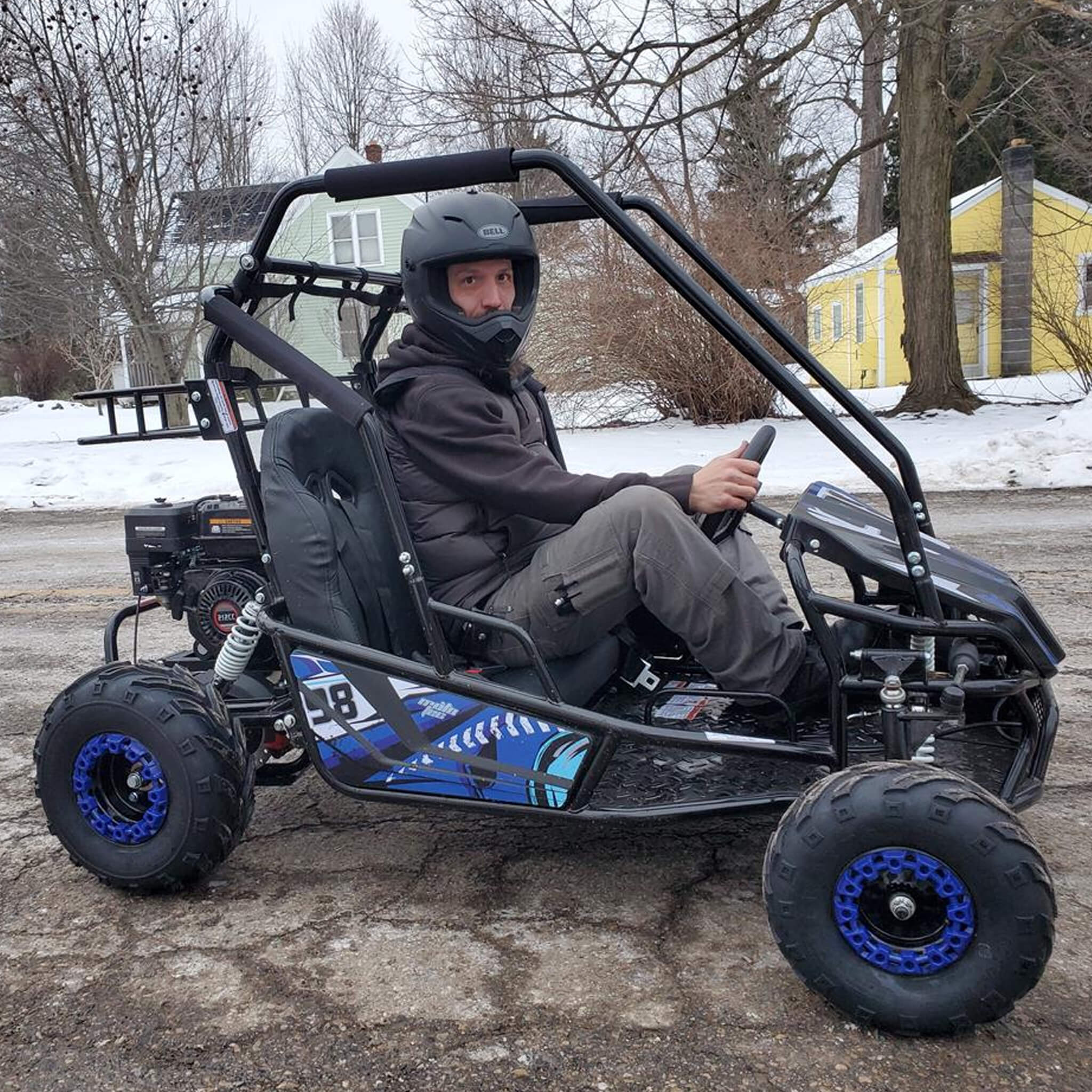 MotoTec Mud Monster XL 212CC 2 Seat Go Kart With Full Suspension (SAK27195)