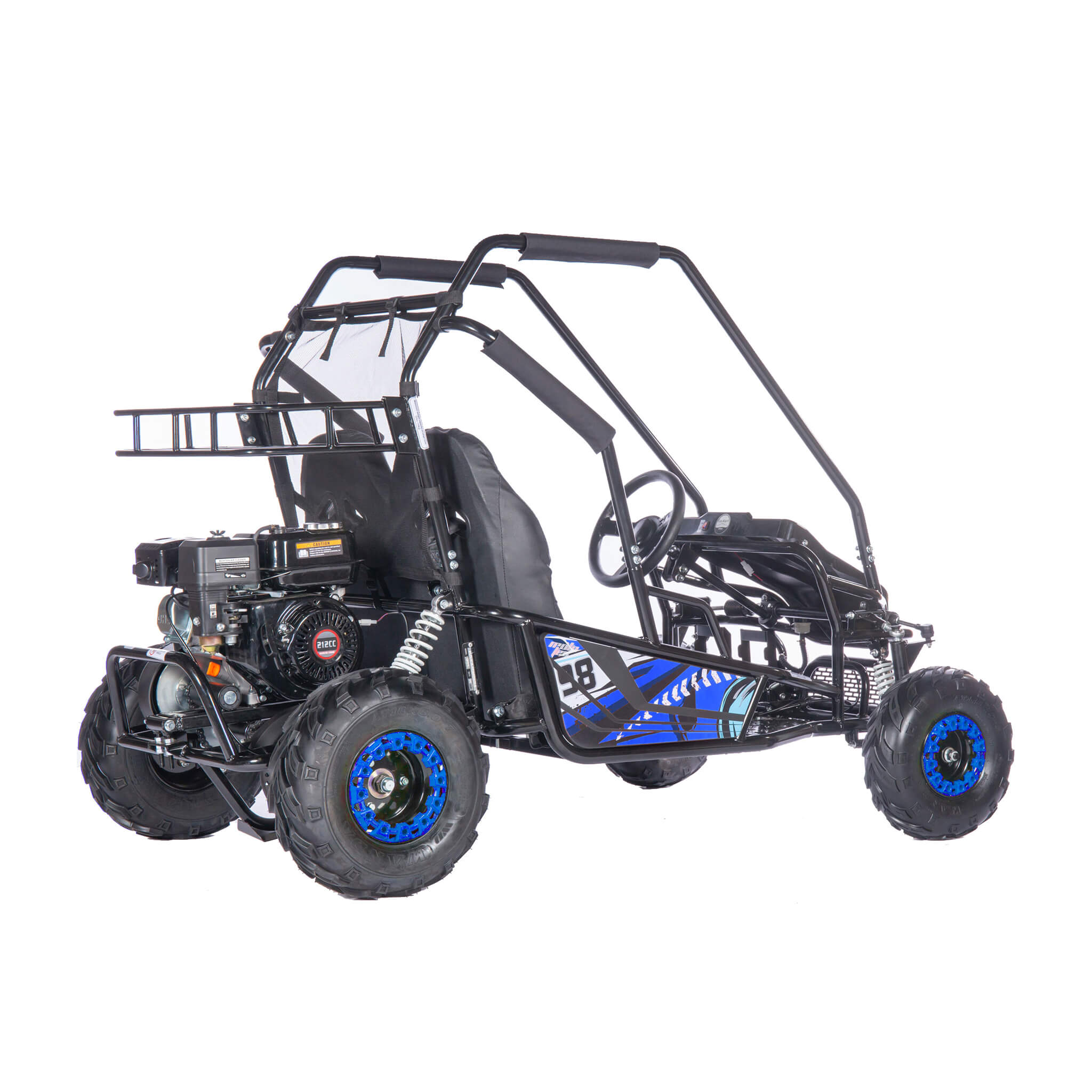 MotoTec Mud Monster XL 212CC 2 Seat Go Kart With Full Suspension (SAK27195)