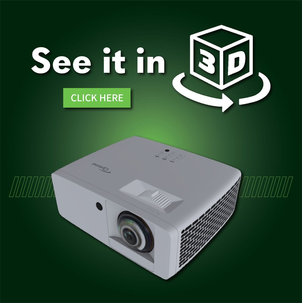 Shop Indoor Golf Optoma GT2000HDR Short Throw Golf Simulator Projector