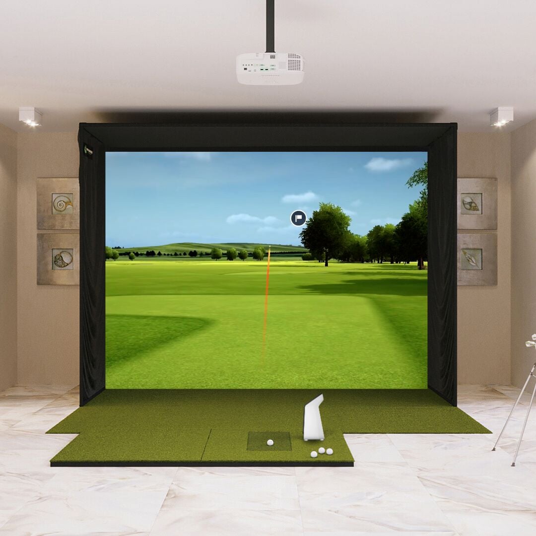 Shop Indoor Golf Garmin Approach R50 SIG12 Golf Simulator Package