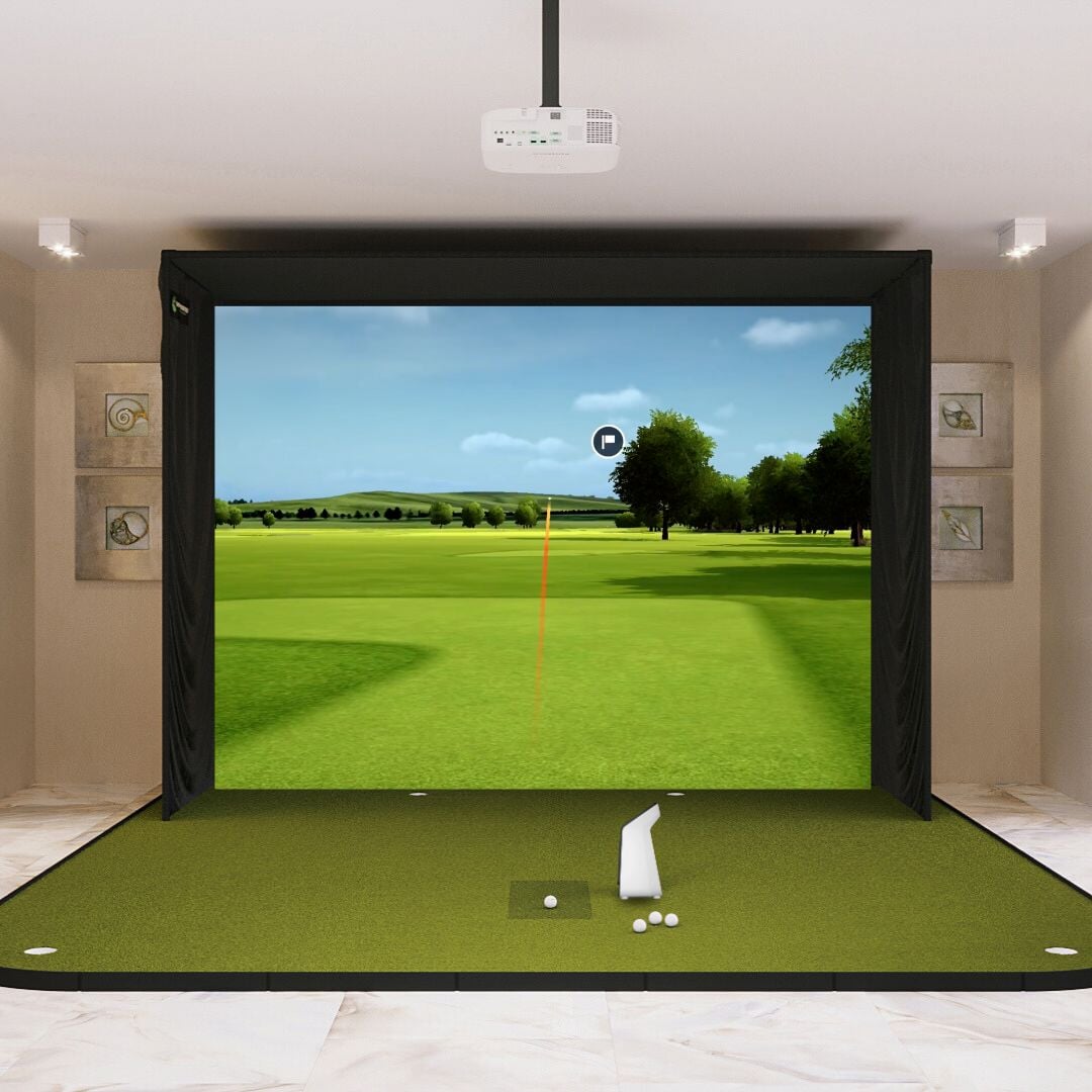Shop Indoor Golf Garmin Approach R50 SIG12 Golf Simulator Package