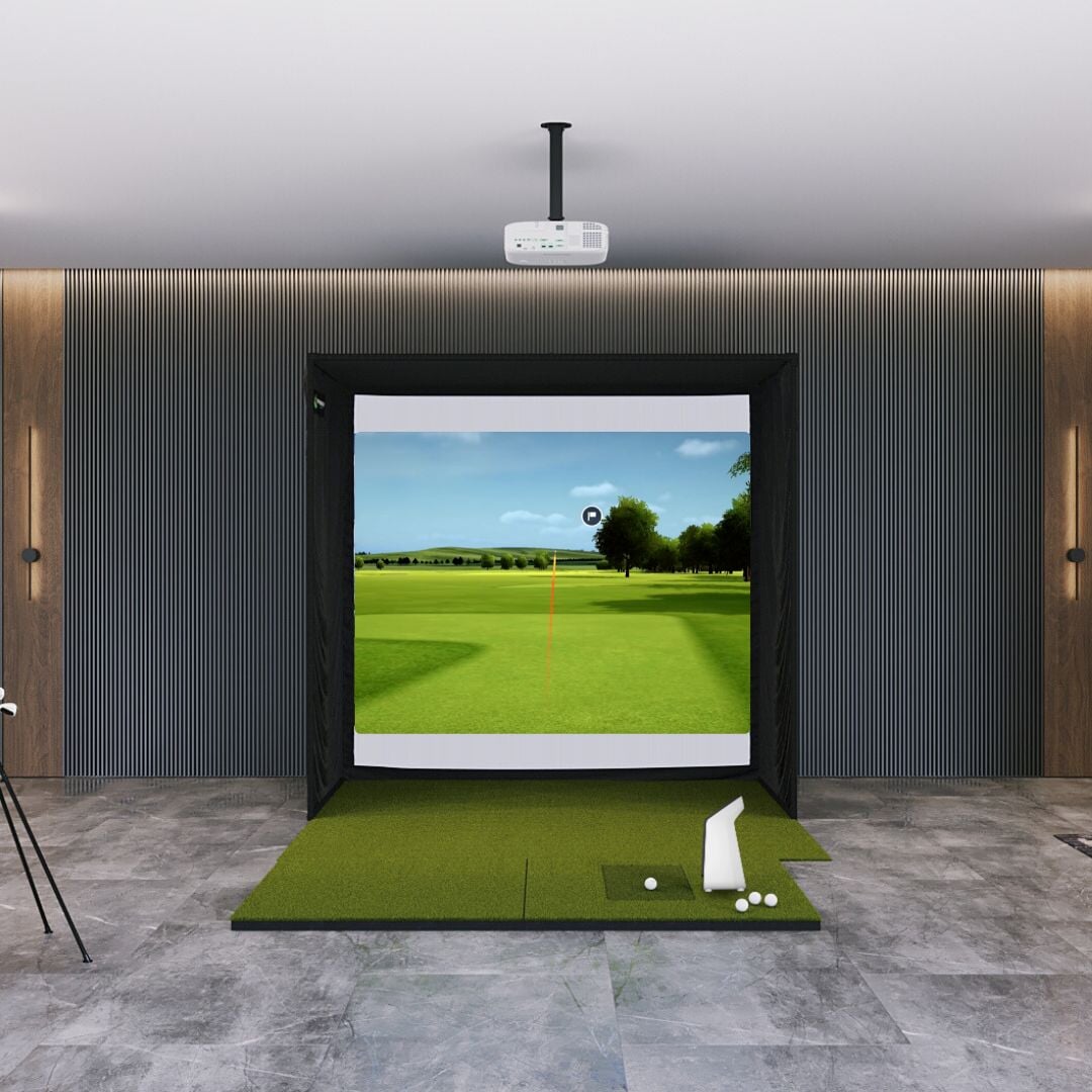 Shop Indoor Golf Garmin Approach R50 SIG8 Golf Simulator Package