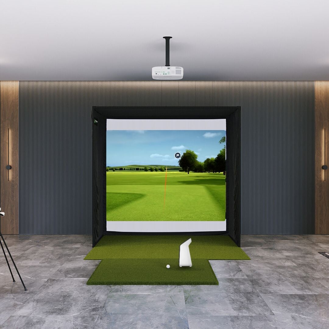 Shop Indoor Golf Garmin Approach R50 SIG8 Golf Simulator Package