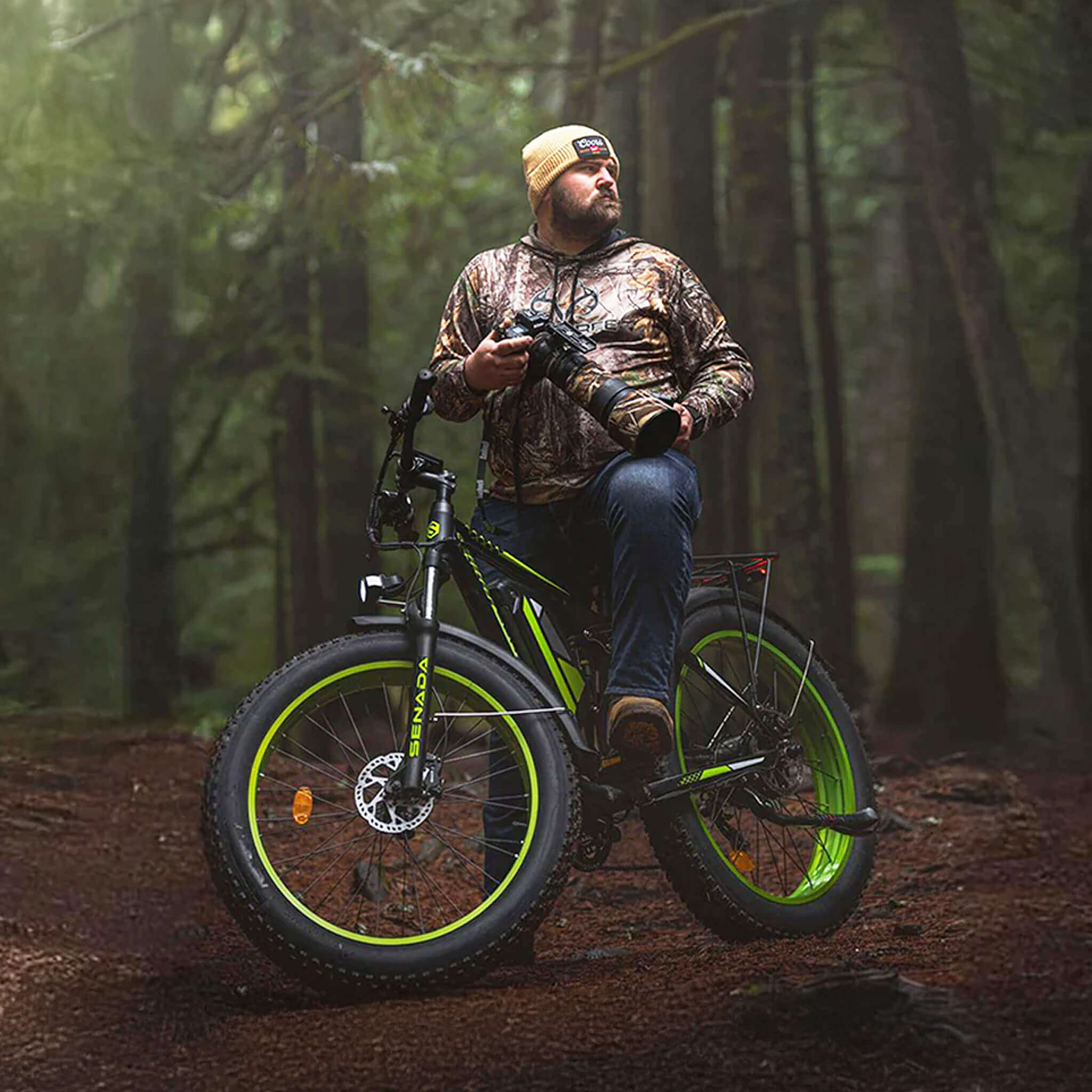 Senada Viper Plus 48V/20AH 1000W Electric All-Terrain Bike, 330LBS (SAK52186)