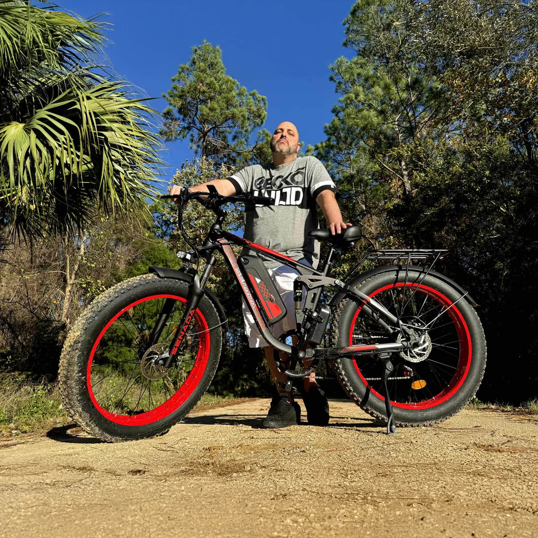 Senada Viper Plus 48V/20AH 1000W Electric All-Terrain Bike, 330LBS (SAK52186)