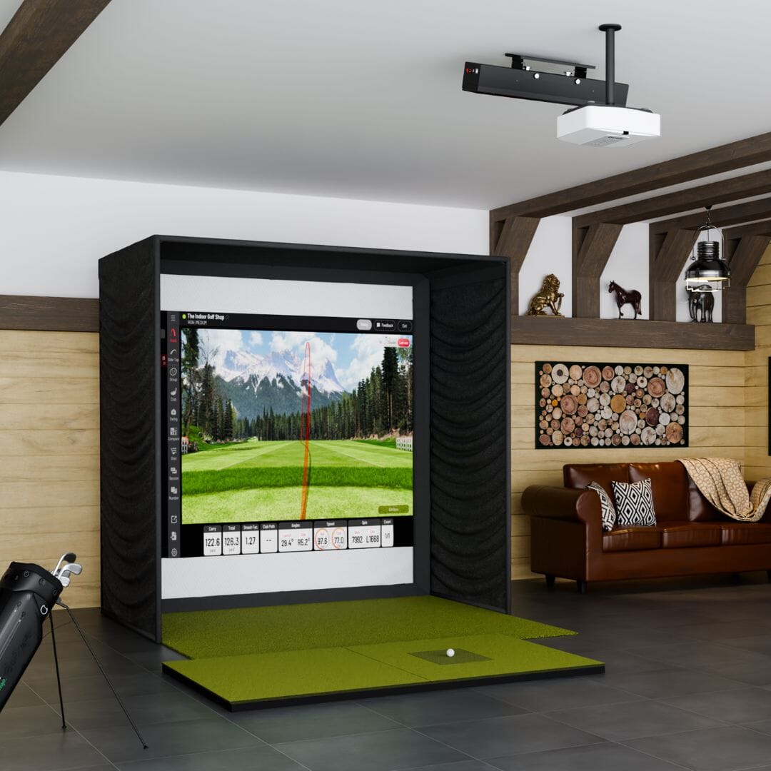 Shop Indoor Golf Uneekor EYE XR SIG8 Golf Simulator Package