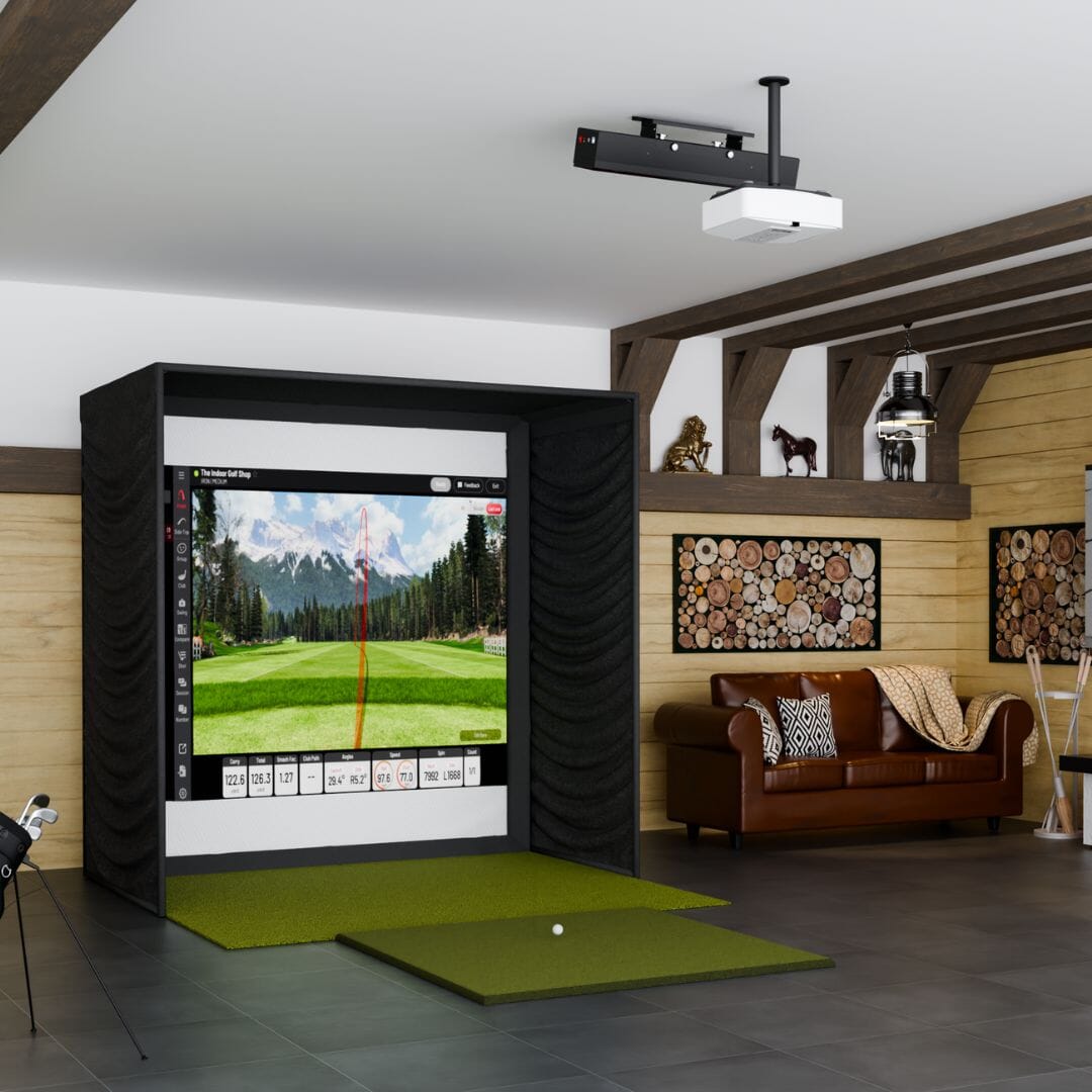 Shop Indoor Golf Uneekor EYE XR SIG8 Golf Simulator Package
