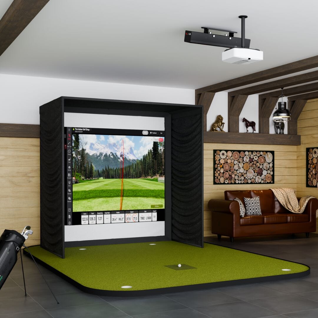 Shop Indoor Golf Uneekor EYE XR SIG8 Golf Simulator Package