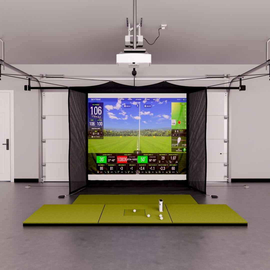 Shop Indoor Golf SkyTrak+ Garage Golf Simulator Package