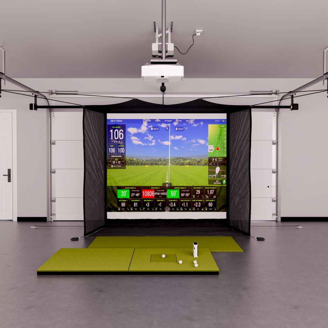 Shop Indoor Golf SkyTrak+ Garage Golf Simulator Package