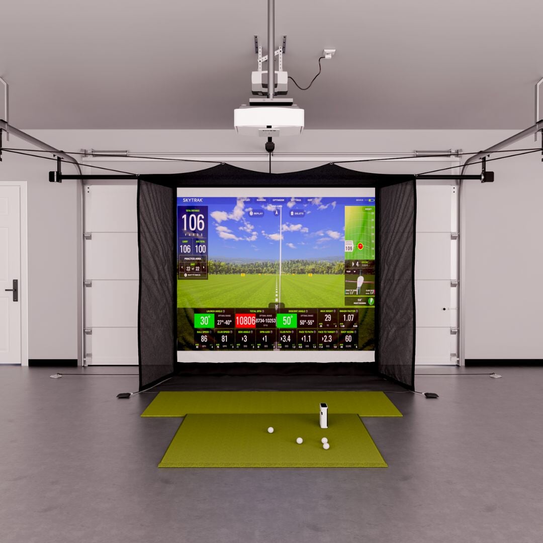 Shop Indoor Golf SkyTrak+ Garage Golf Simulator Package