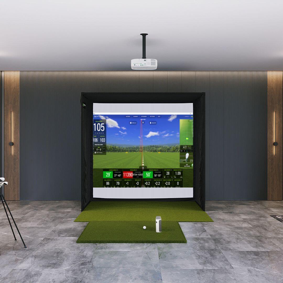 Shop Indoor Golf SkyTrak+ SIG8 Golf Simulator