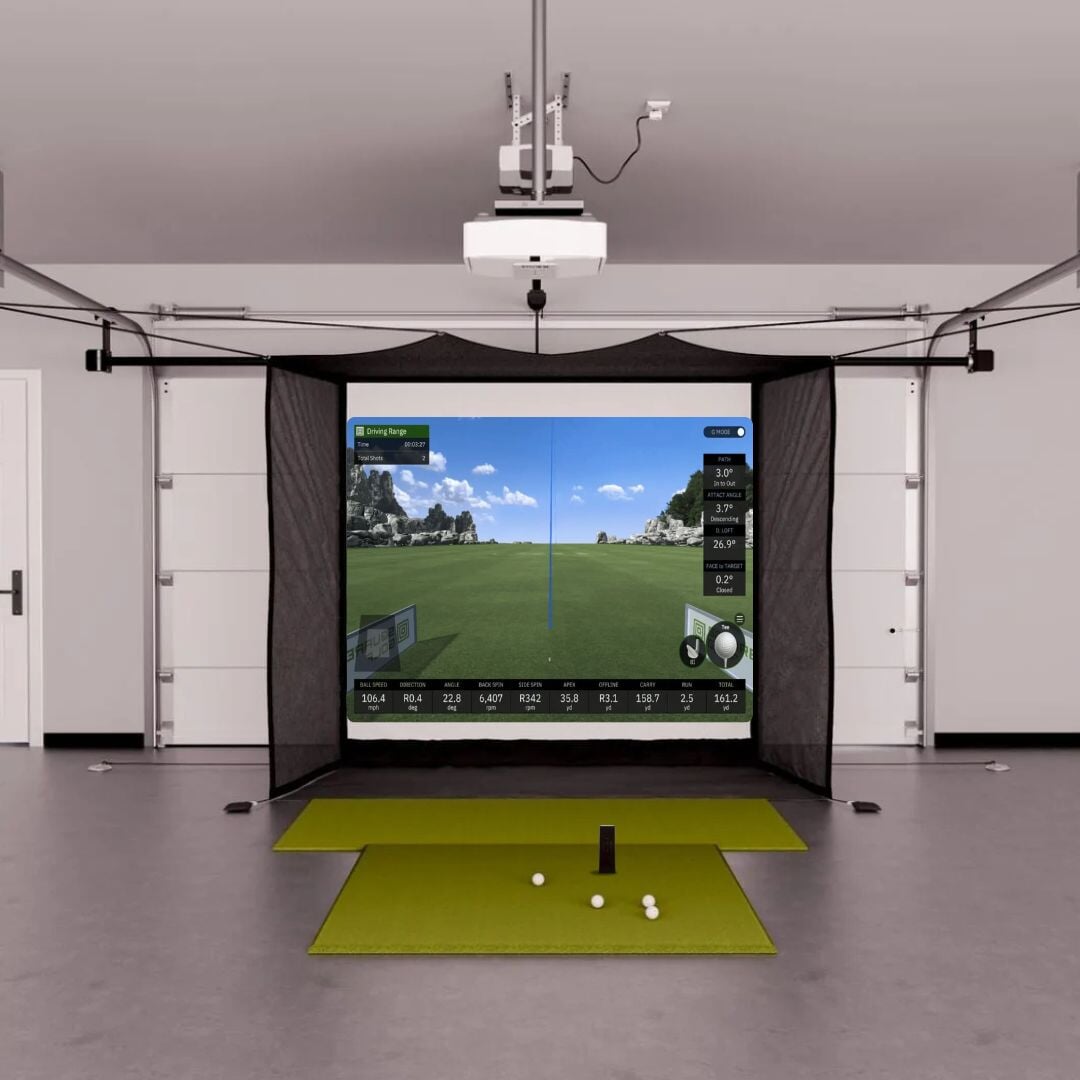 Shop Indoor Golf Square Golf Garage Golf Simulator Package
