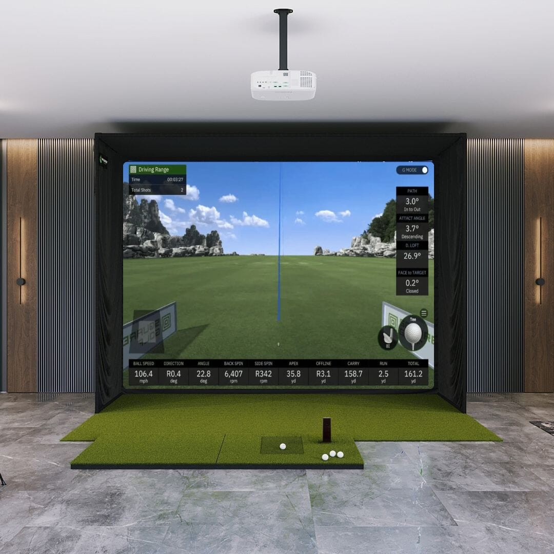 Shop Indoor Golf Square Golf SIG12 Golf Simulator Package