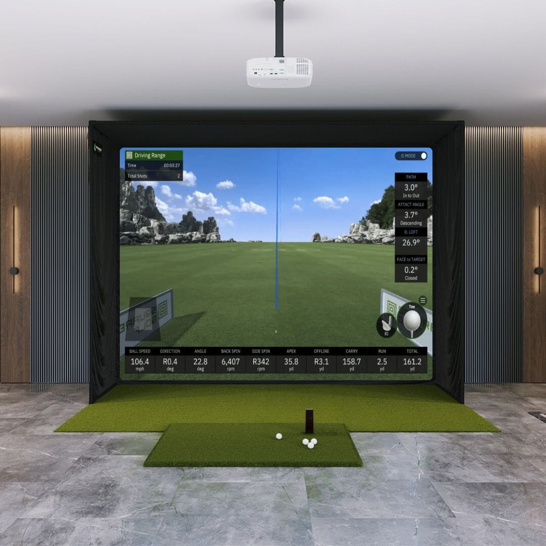 Shop Indoor Golf Square Golf SIG12 Golf Simulator Package