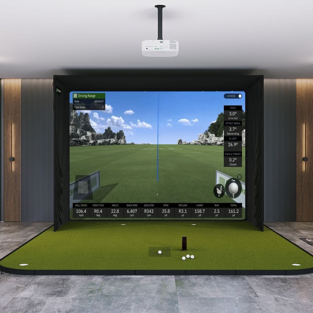 Shop Indoor Golf Square Golf SIG12 Golf Simulator Package