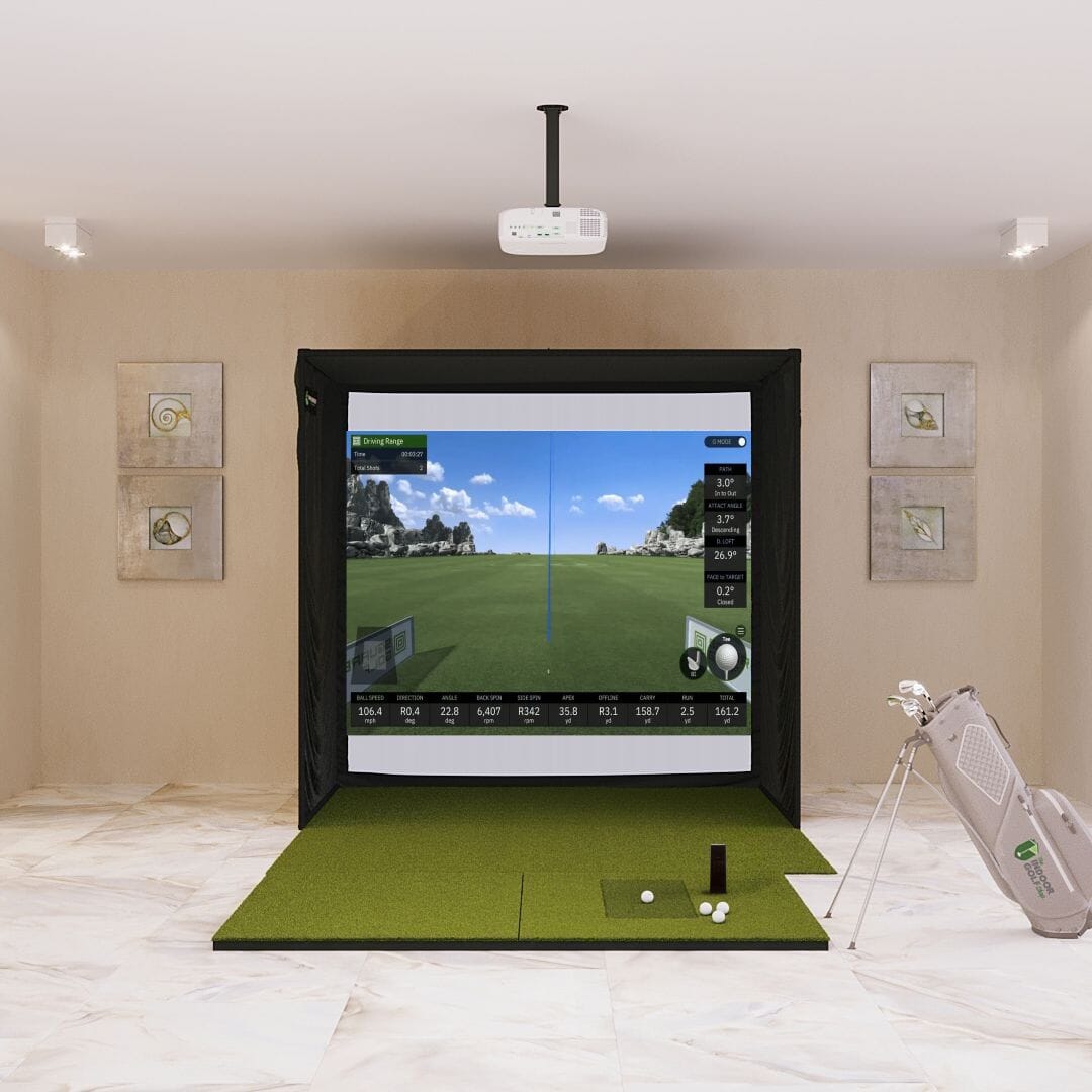 Shop Indoor Golf Square Golf SIG8 Golf Simulator Package