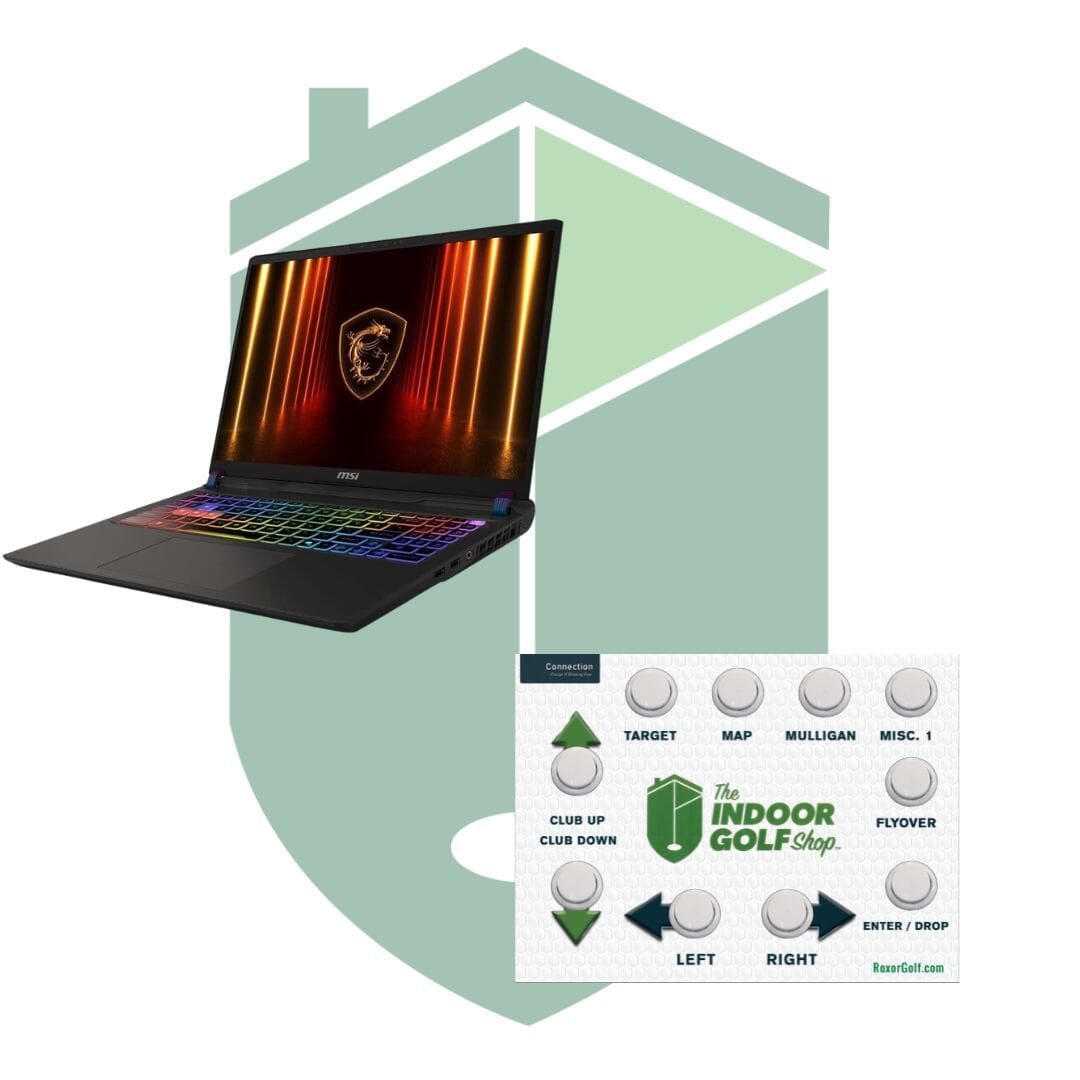 Shop Indoor Golf Golf Simulator Tech Bundle with Gaming PC