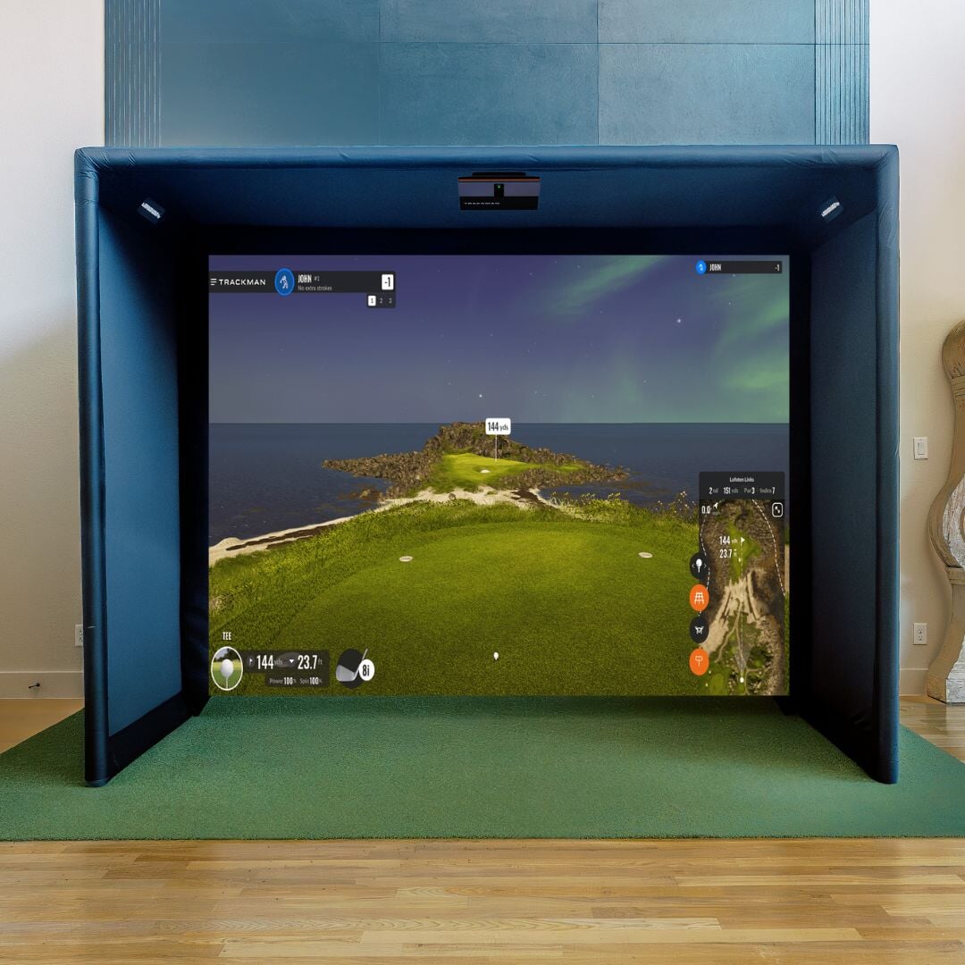 Shop Indoor Golf Trackman iO Commercial Golf Simulator Package