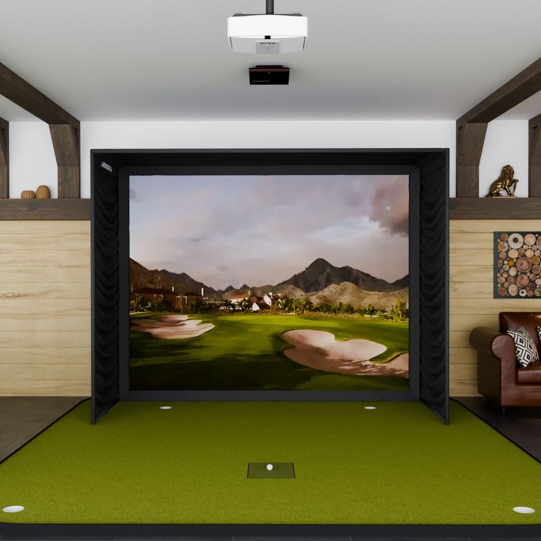 Shop Indoor Golf Trackman iO SIG10 Golf Simulator Package