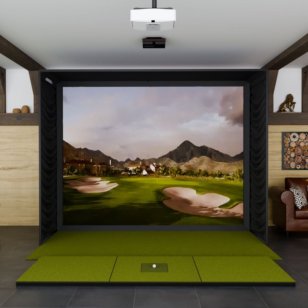 Shop Indoor Golf Trackman iO SIG12 Golf Simulator Package