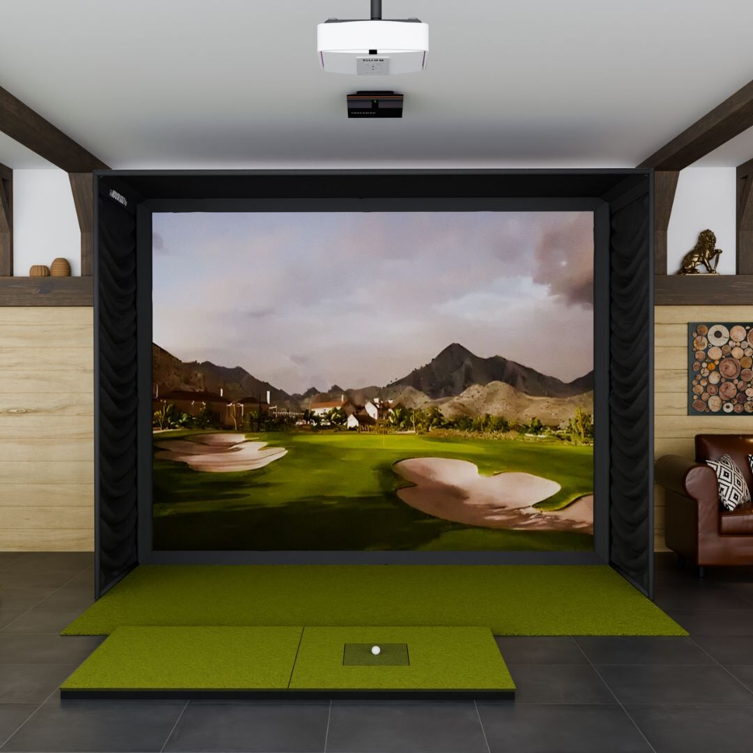 Shop Indoor Golf Trackman iO SIG12 Golf Simulator Package
