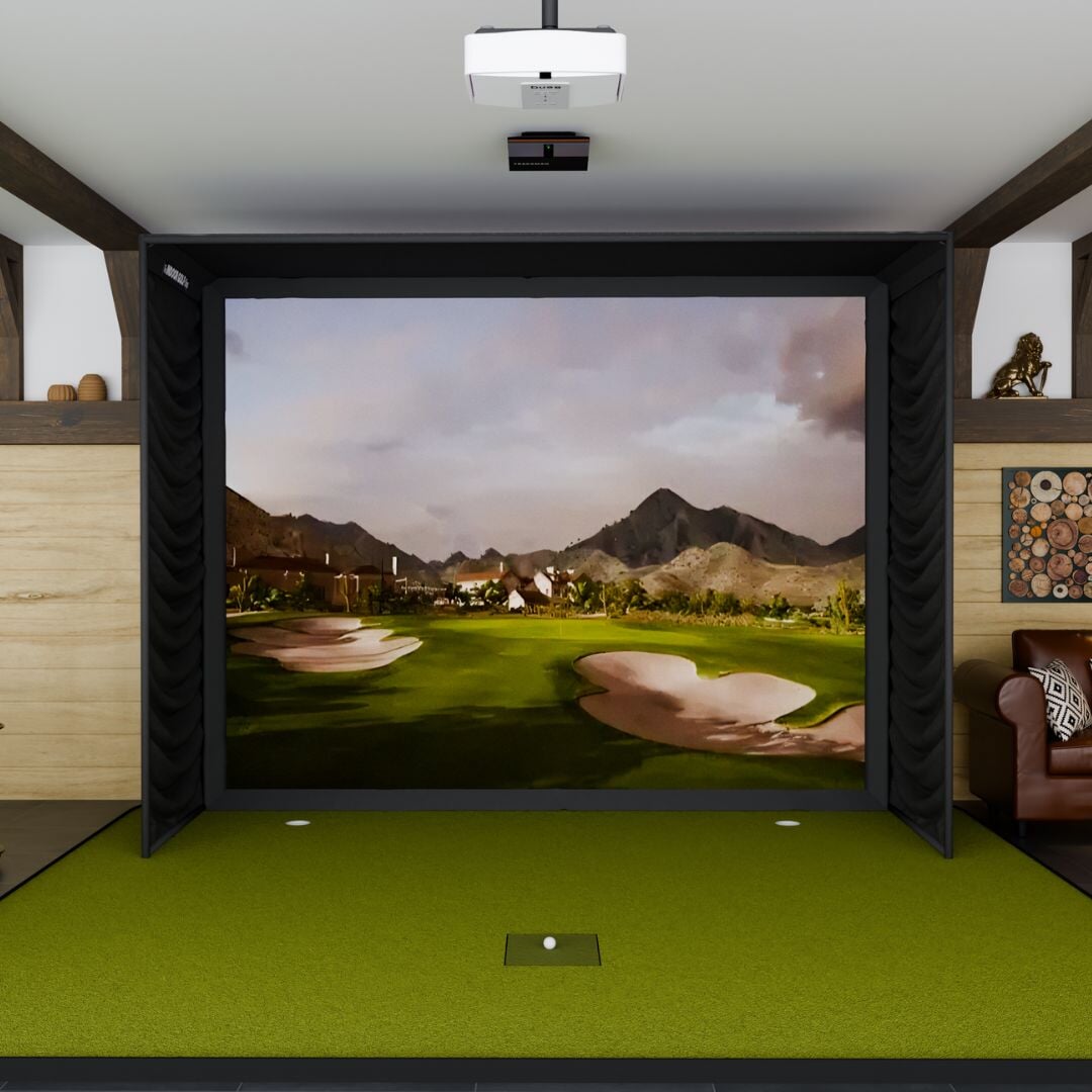 Shop Indoor Golf Trackman iO SIG12 Golf Simulator Package