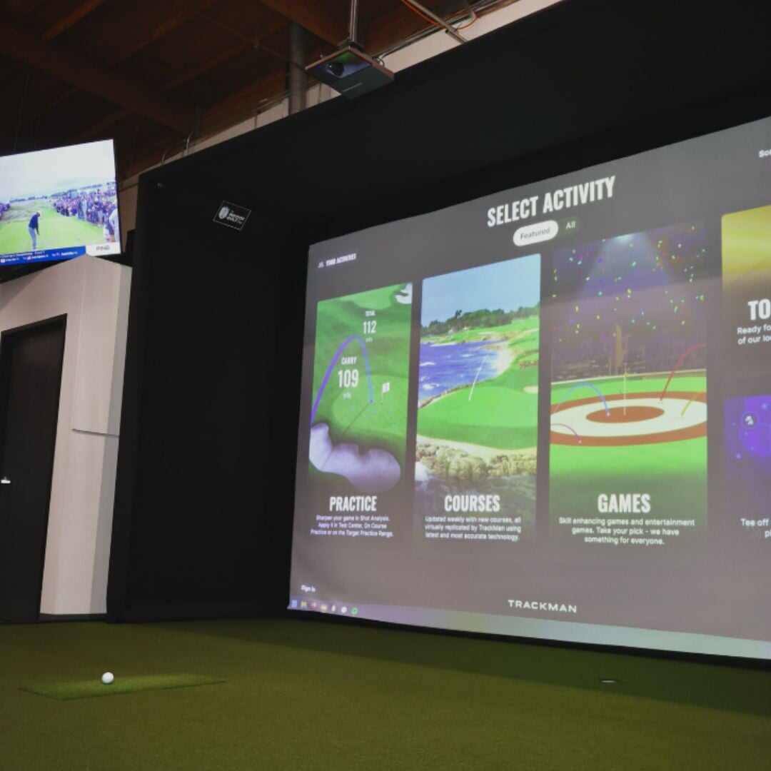 Shop Indoor Golf Trackman iO Commercial Golf Simulator Package