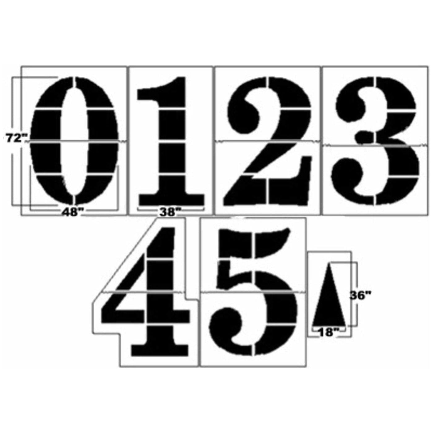 Trigon Sports 6" Pro-Style Football Stencil Kit 1/16 FMKPRO