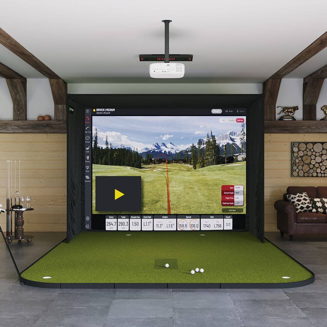 Shop Indoor Golf Uneekor EYE XO SIG10 Golf Simulator Package