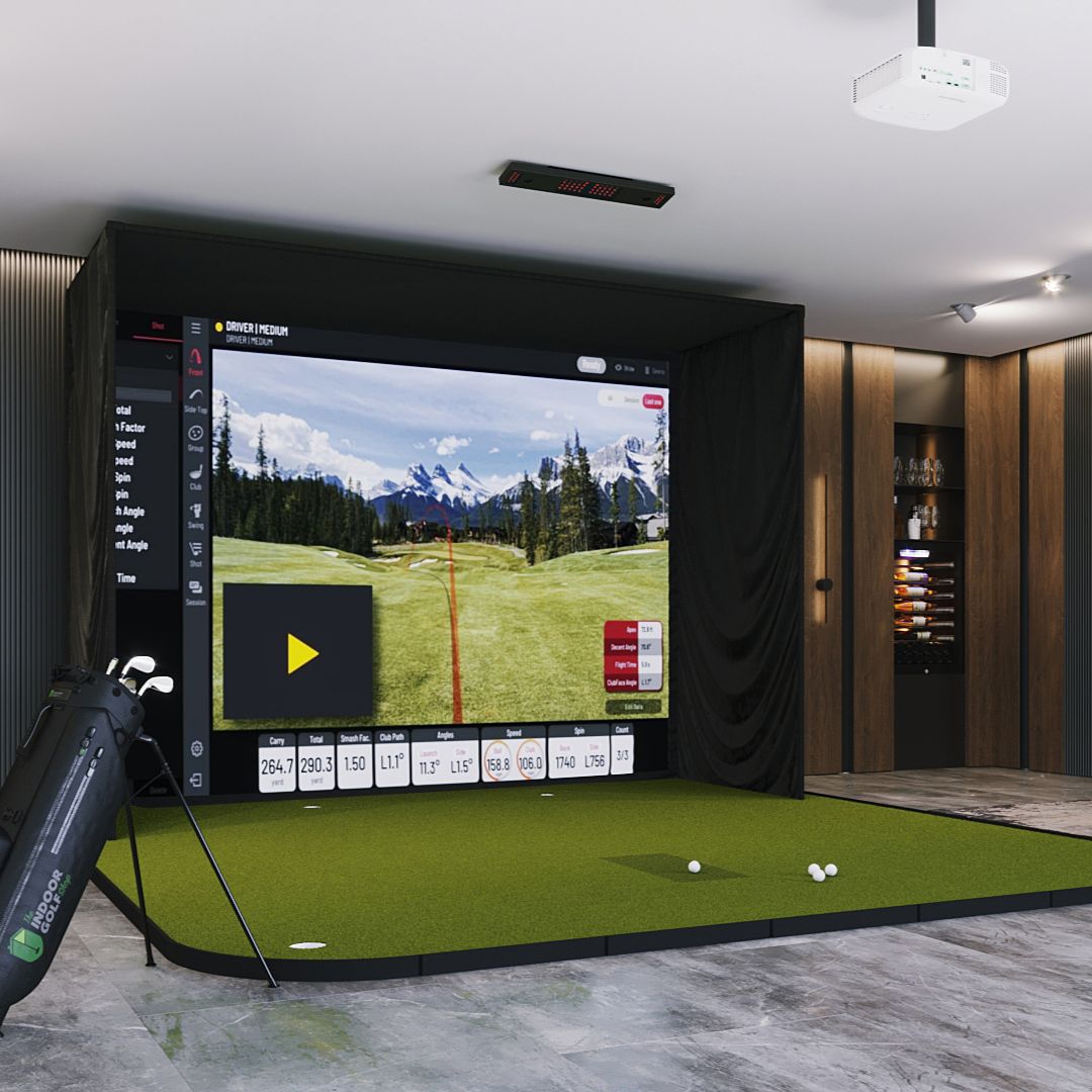 Shop Indoor Golf Uneekor EYE XO SIG12 Golf Simulator Package