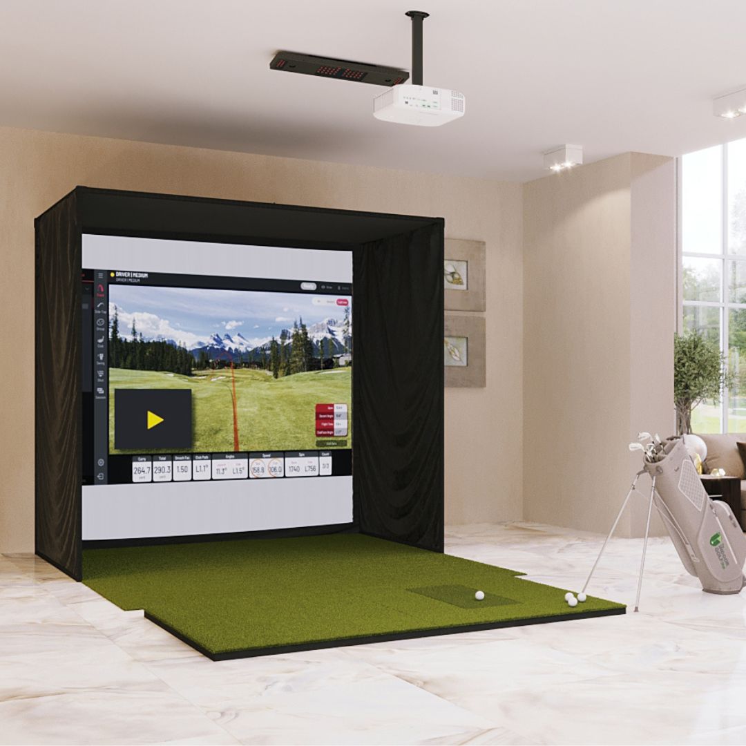 Shop Indoor Golf Uneekor EYE XO SIG8 Golf Simulator Package